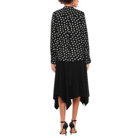 Isabel Marant Rusak Womens Silk Black Floral Long Sleeve Blouse size FR 34 XS - Picture 2 of 16